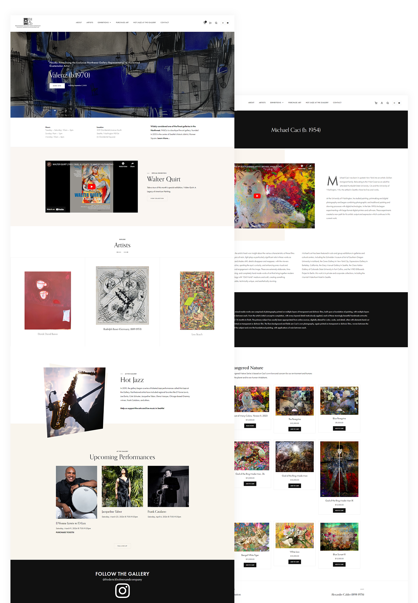Art Gallery Web Design