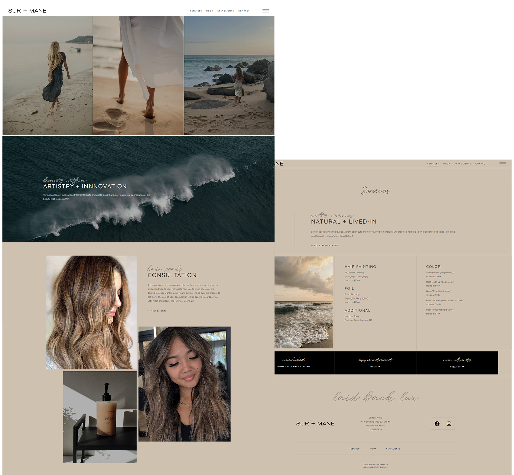 Hair Salon Web Design
